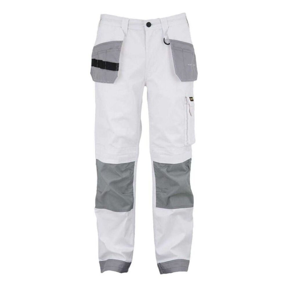 Dunlop Mens Work Trousers / White/Gray